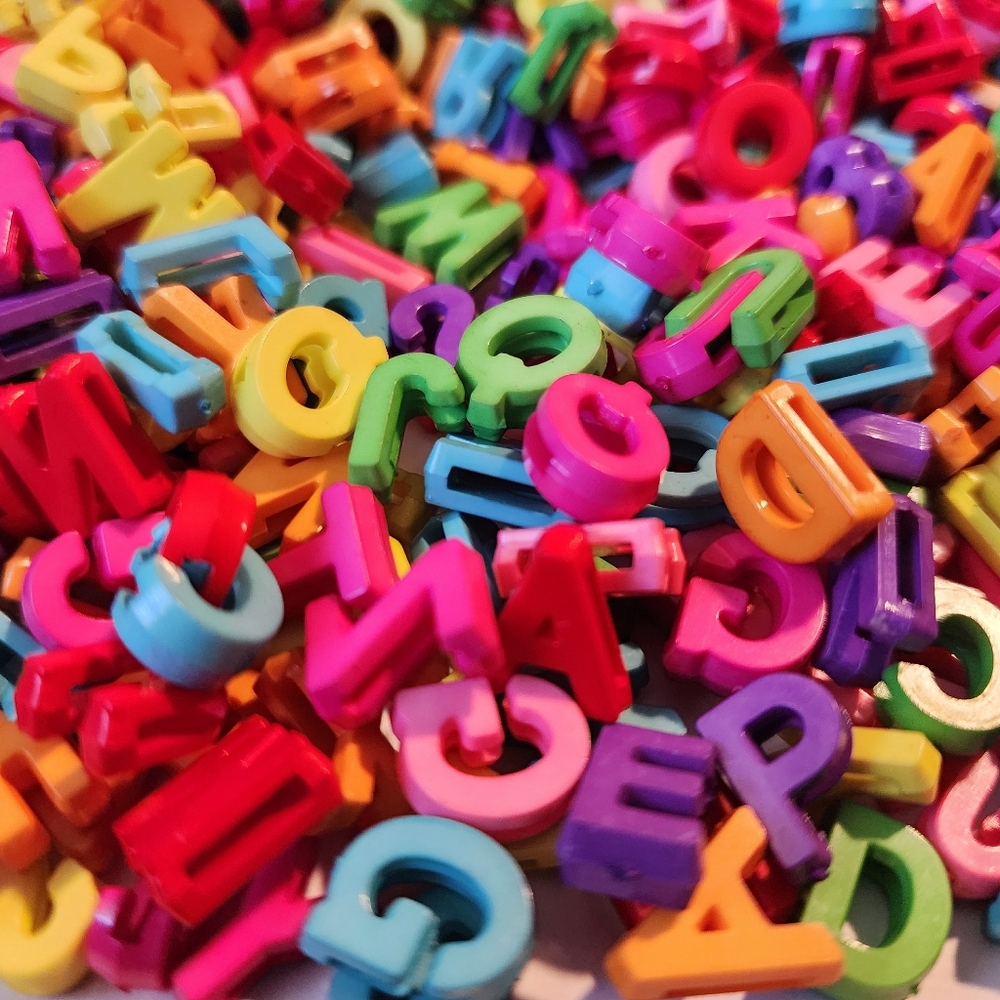 Letter Beads Alphabet Mix Jewelry Making Keychain Bag Clip Badge‎ Resin Crafts